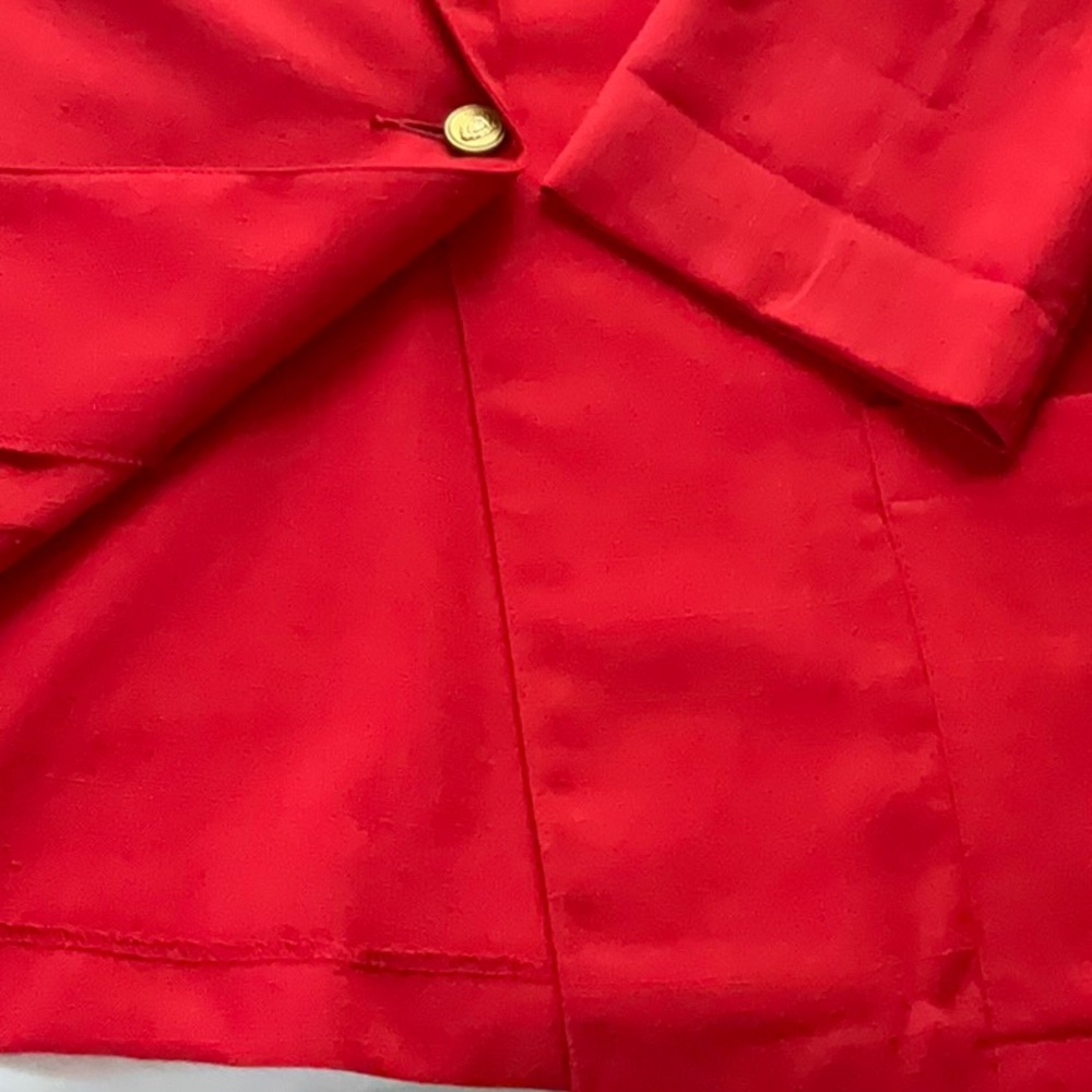 Vintage Radcliffe red lightweight blazer size 12 - Picture 7 of 10